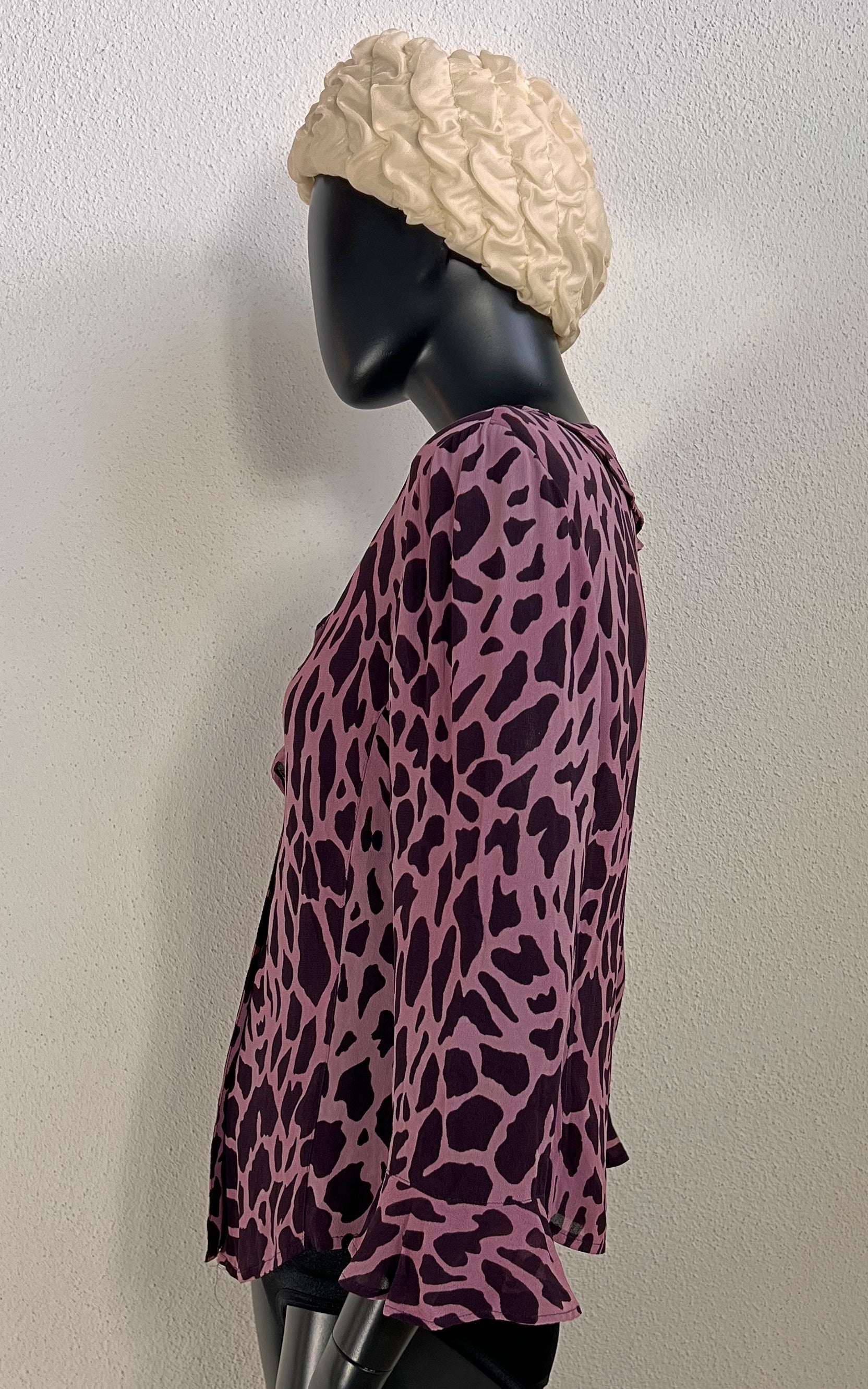Vintage Y2K Animal Print Blouse