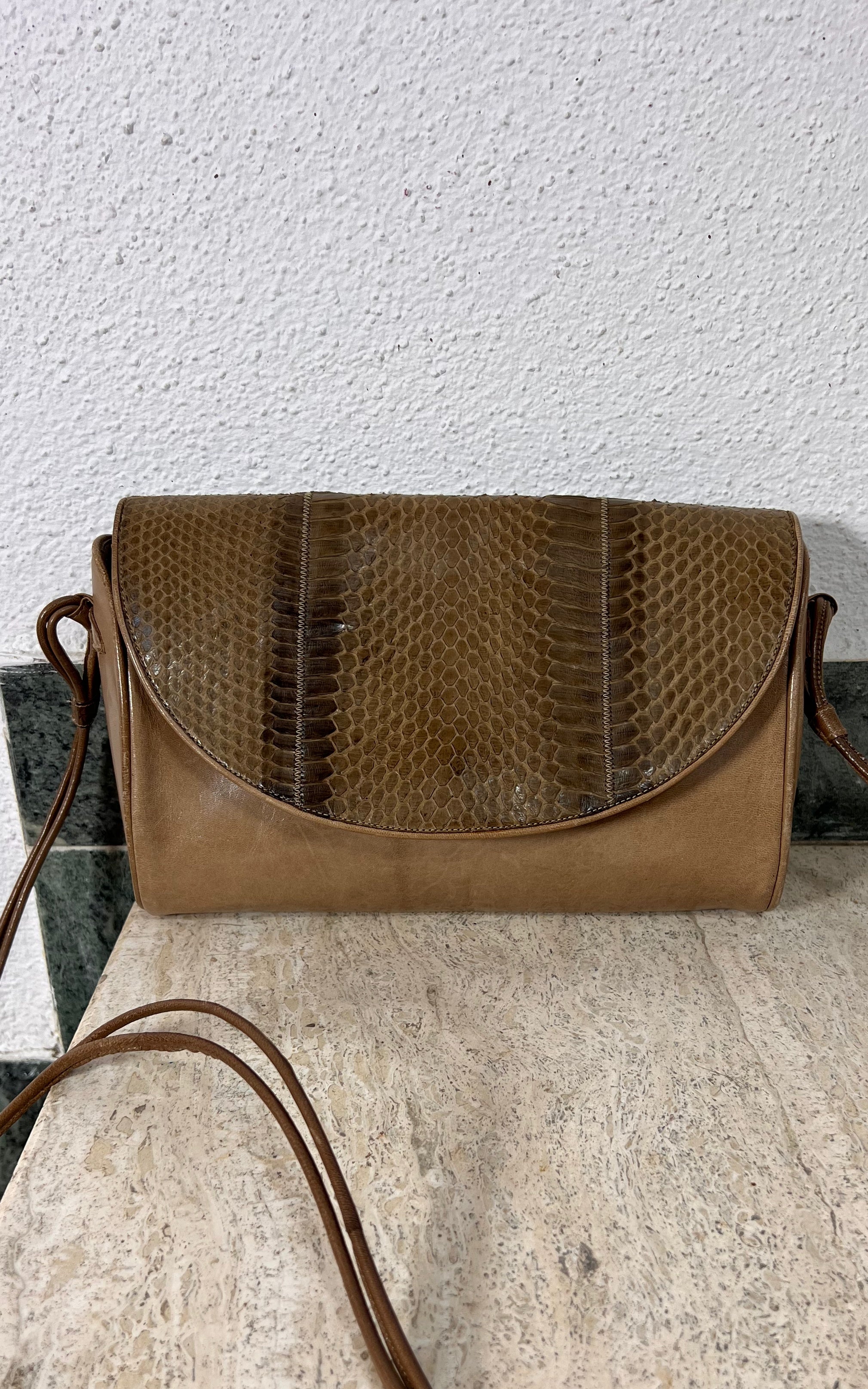Vintage Pollini Snakeskin Bag