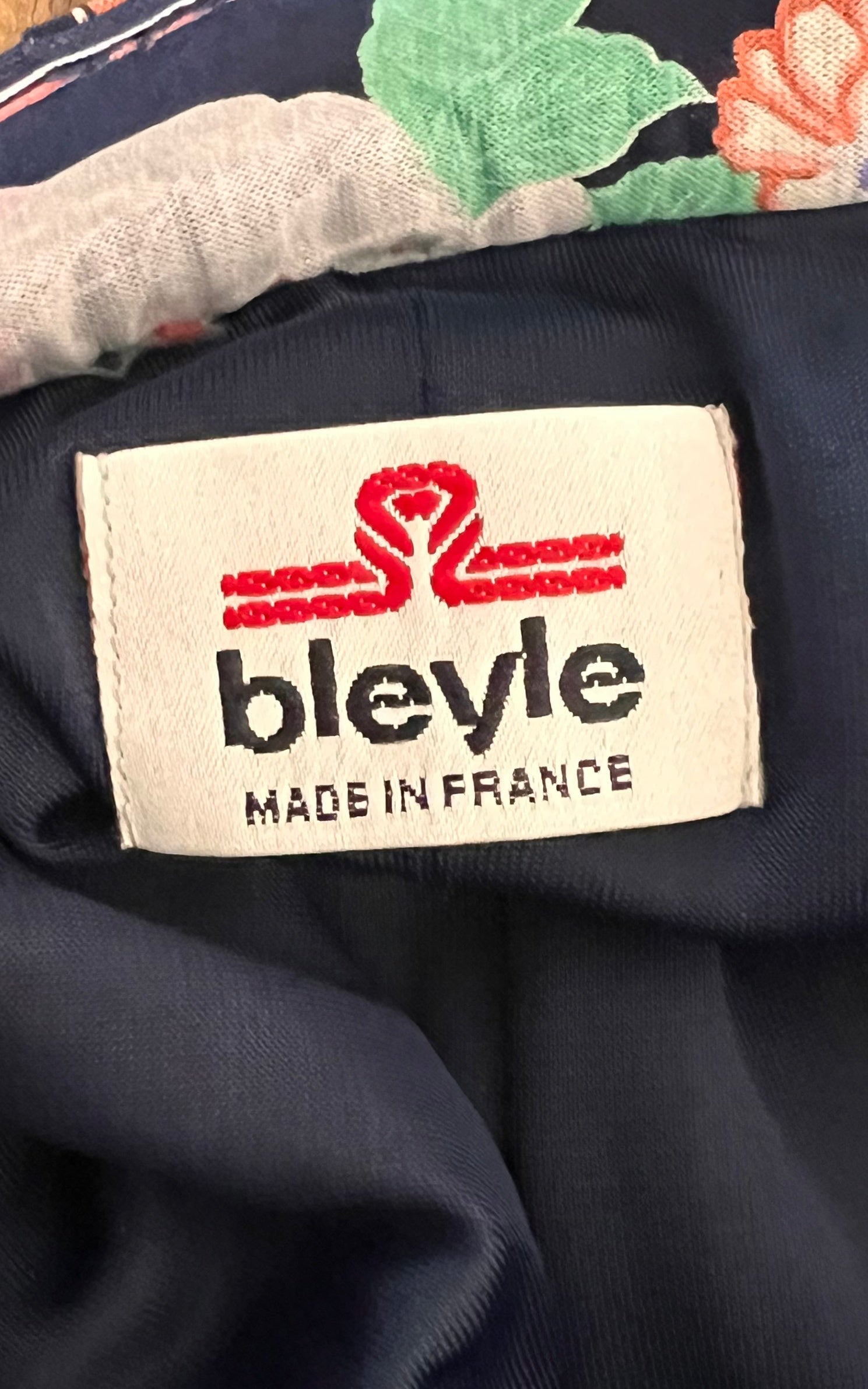 Vintage 70s Bleyle Pleated Flower Skirt