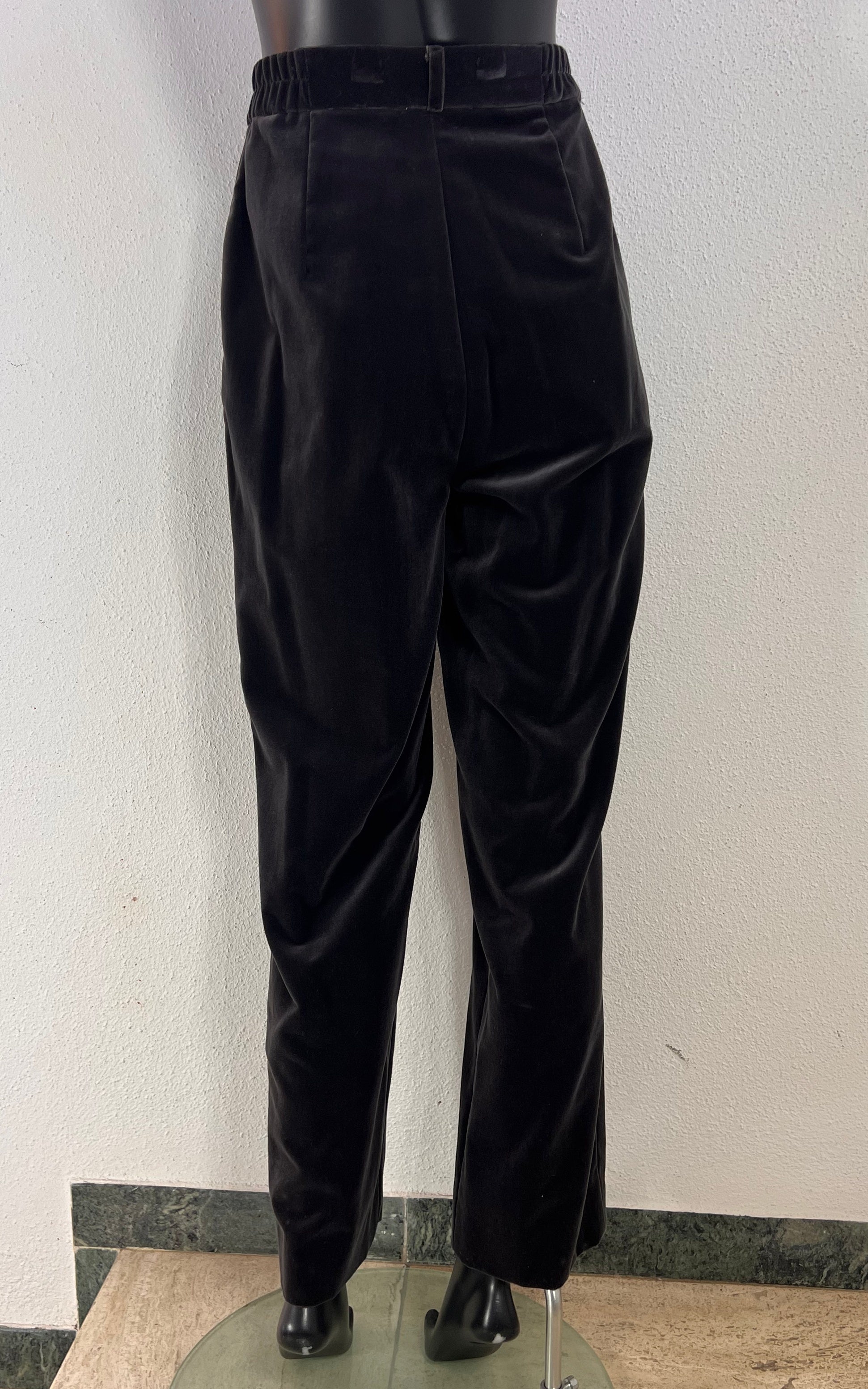 Vintage 90s Darkgrey Velvet Trousers