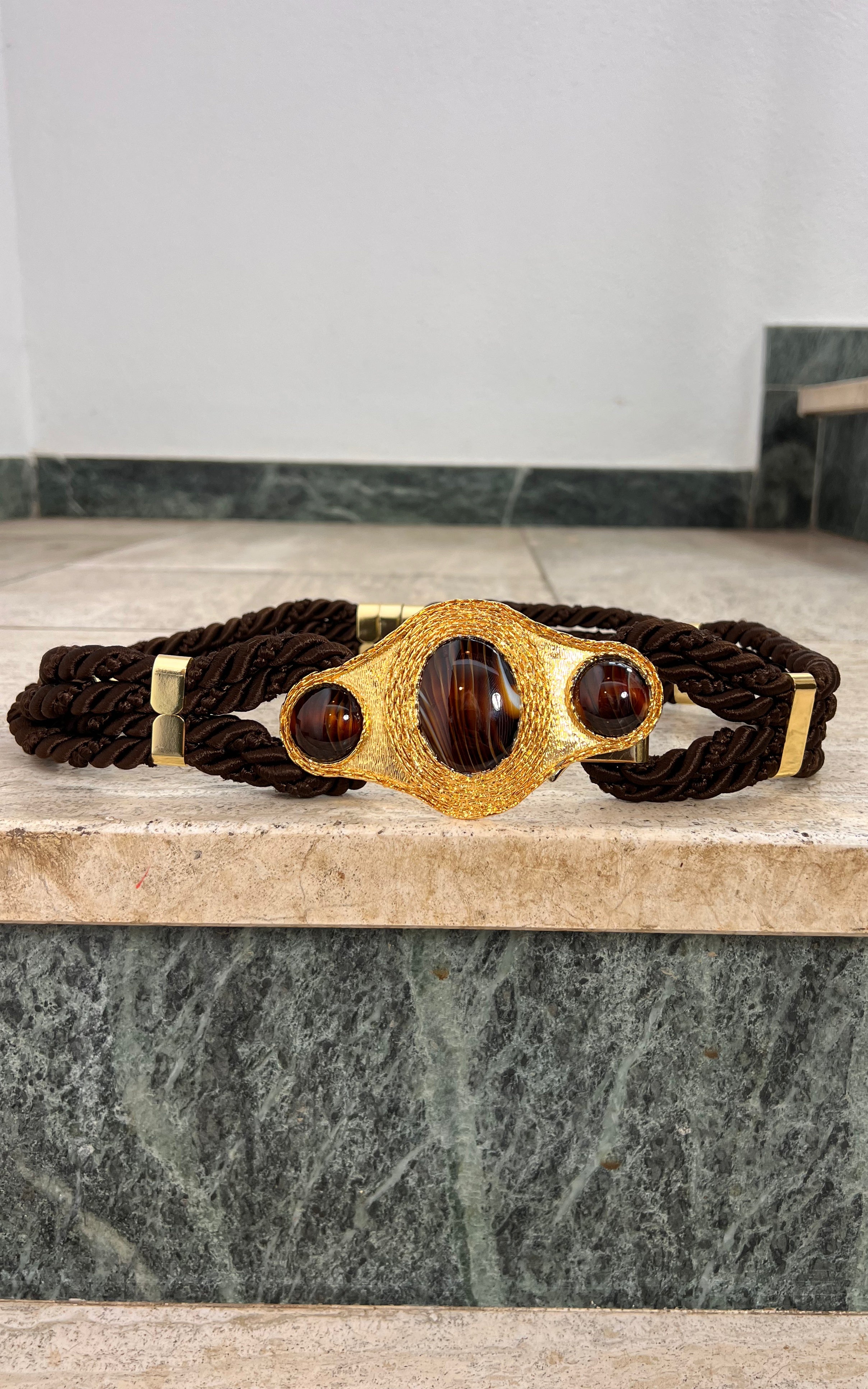 Vintage 70s Statement Rope Belt