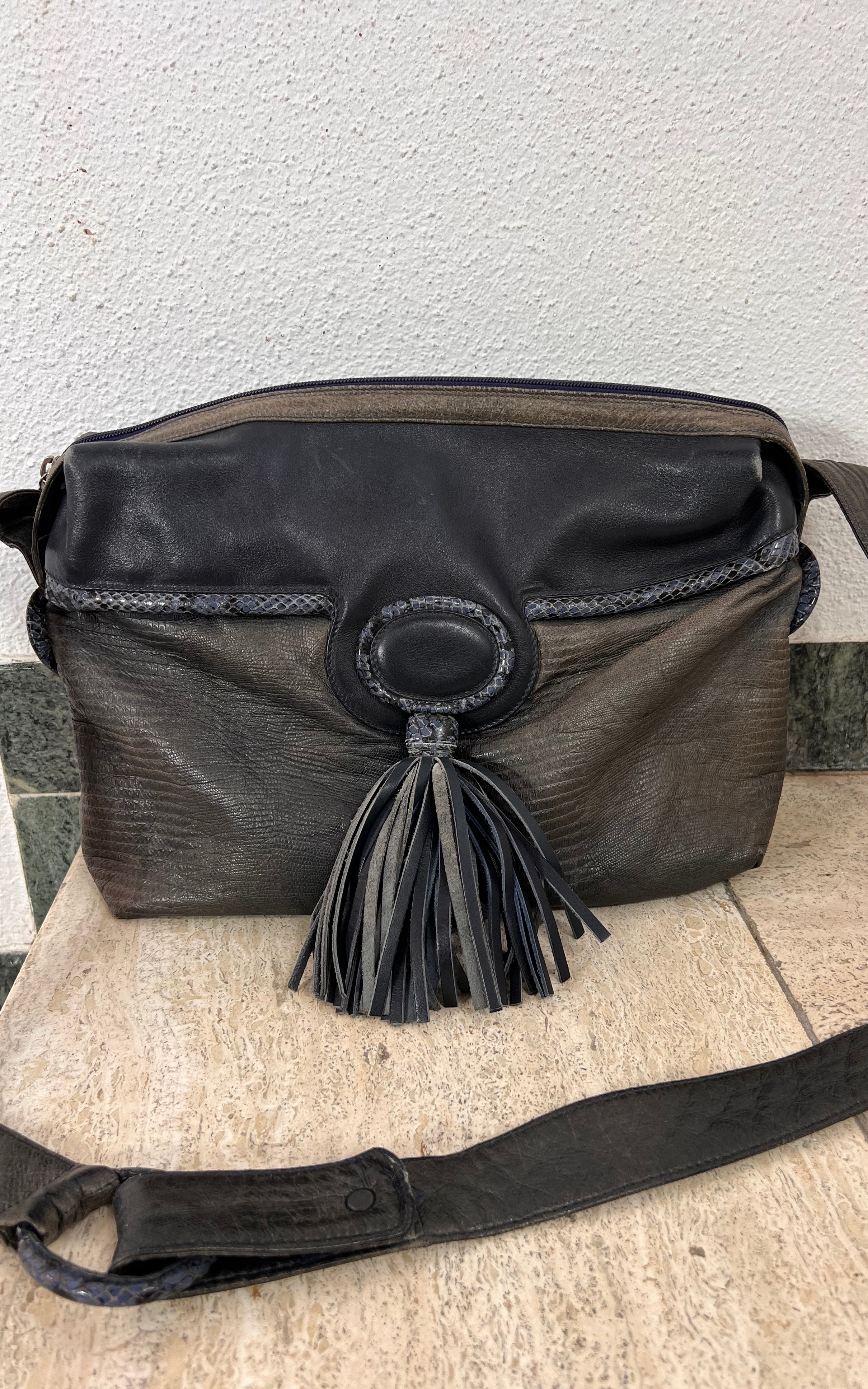 Vintage Mariotti Italian Leather Shoulder Bag