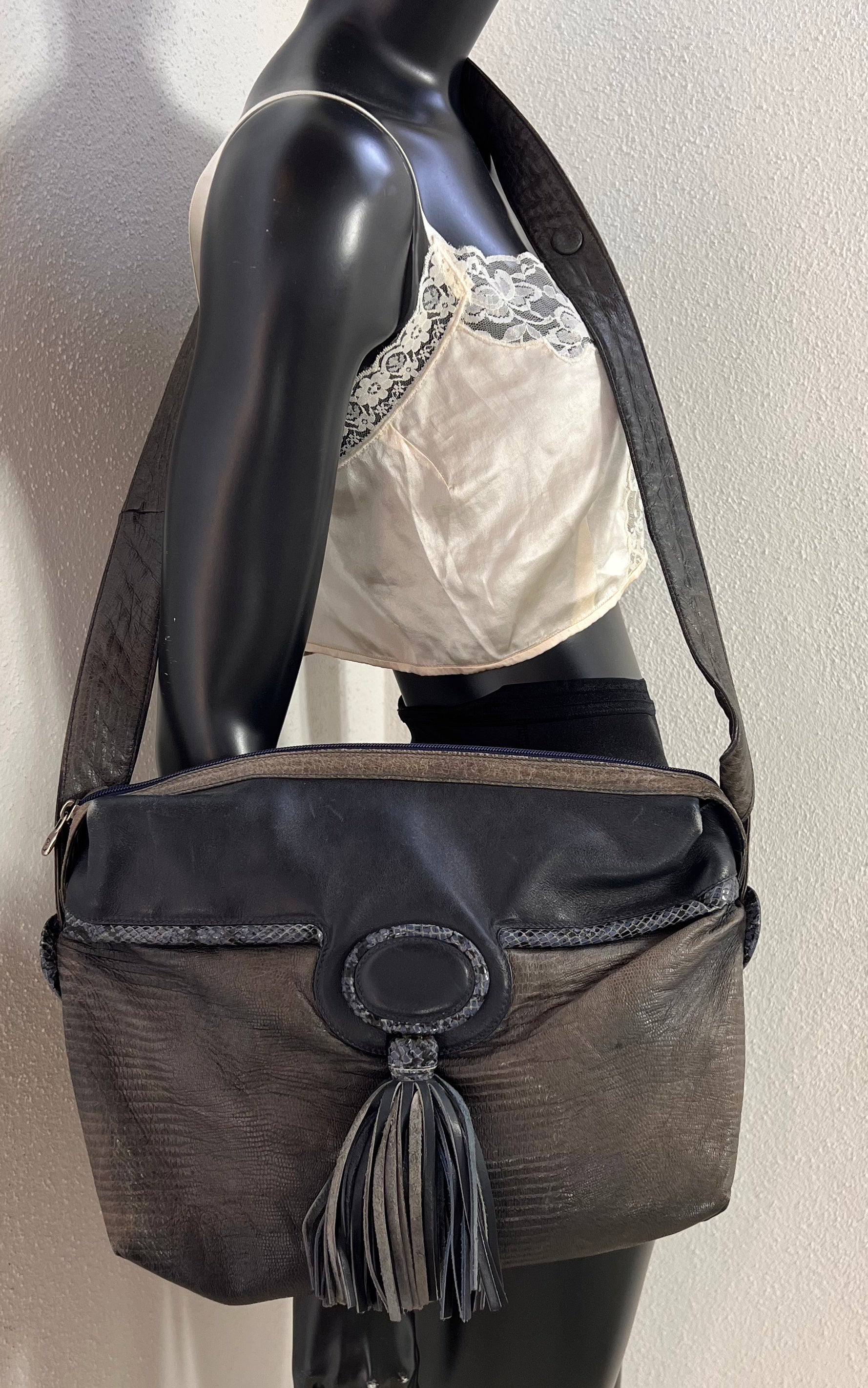 Vintage Mariotti Italian Leather Shoulder Bag