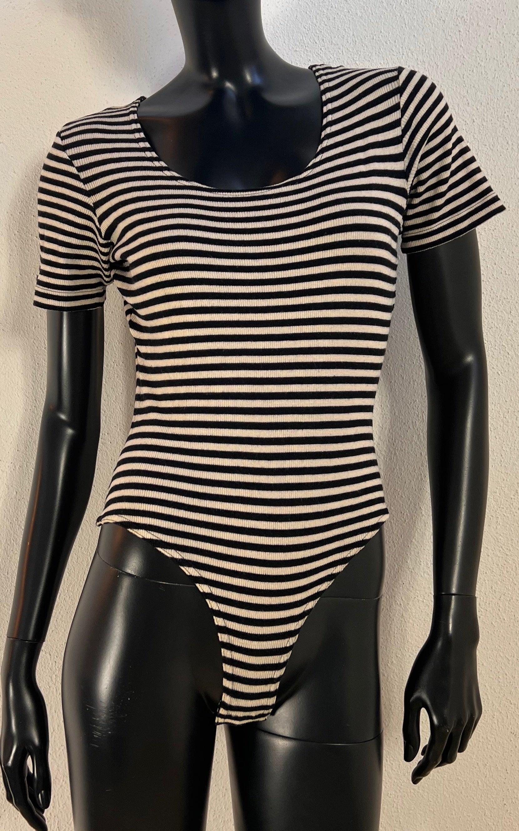 Vintage Alba Moda Striped Bodysuit