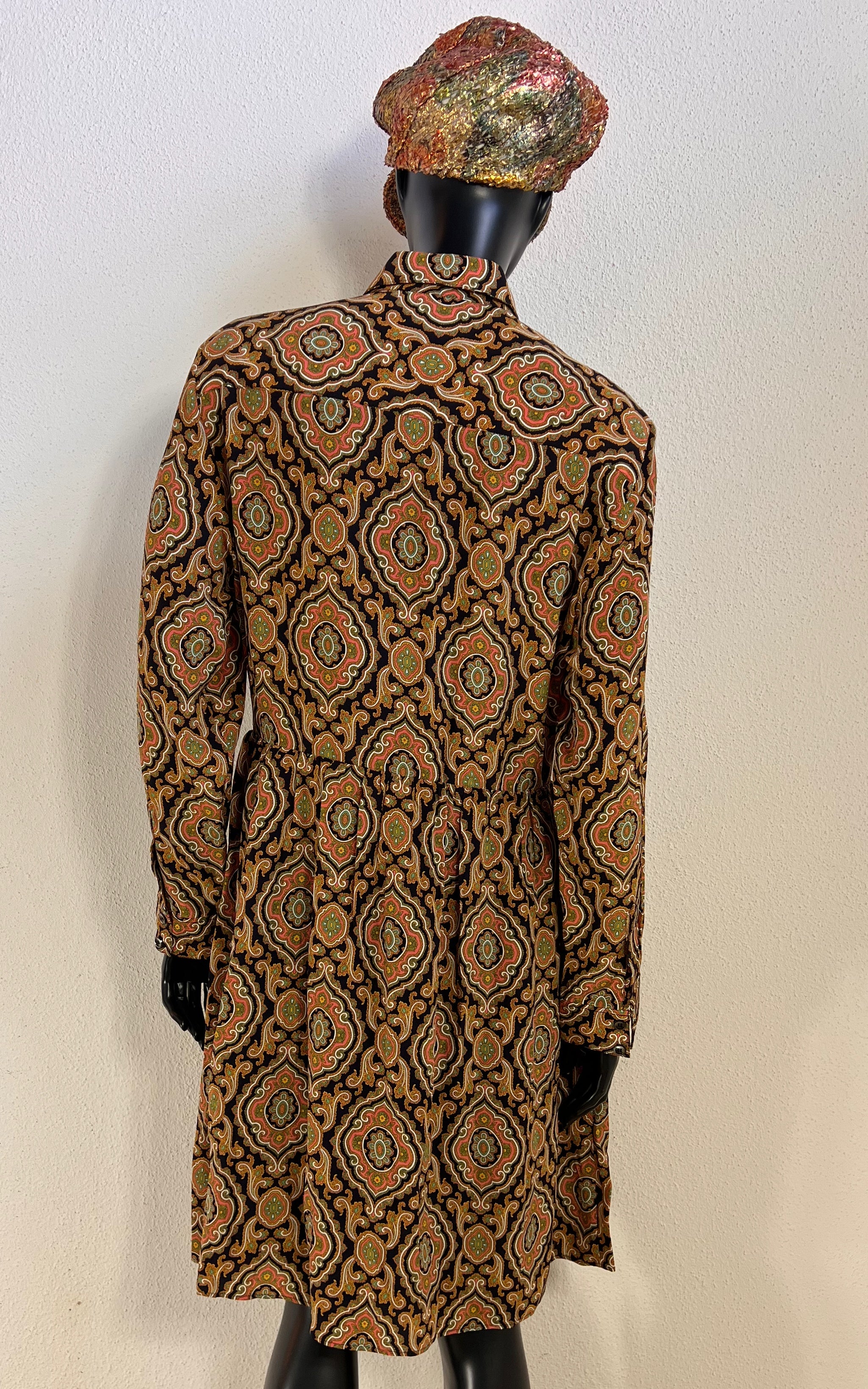 A.P.C. Silk Paisley Shirt Dress