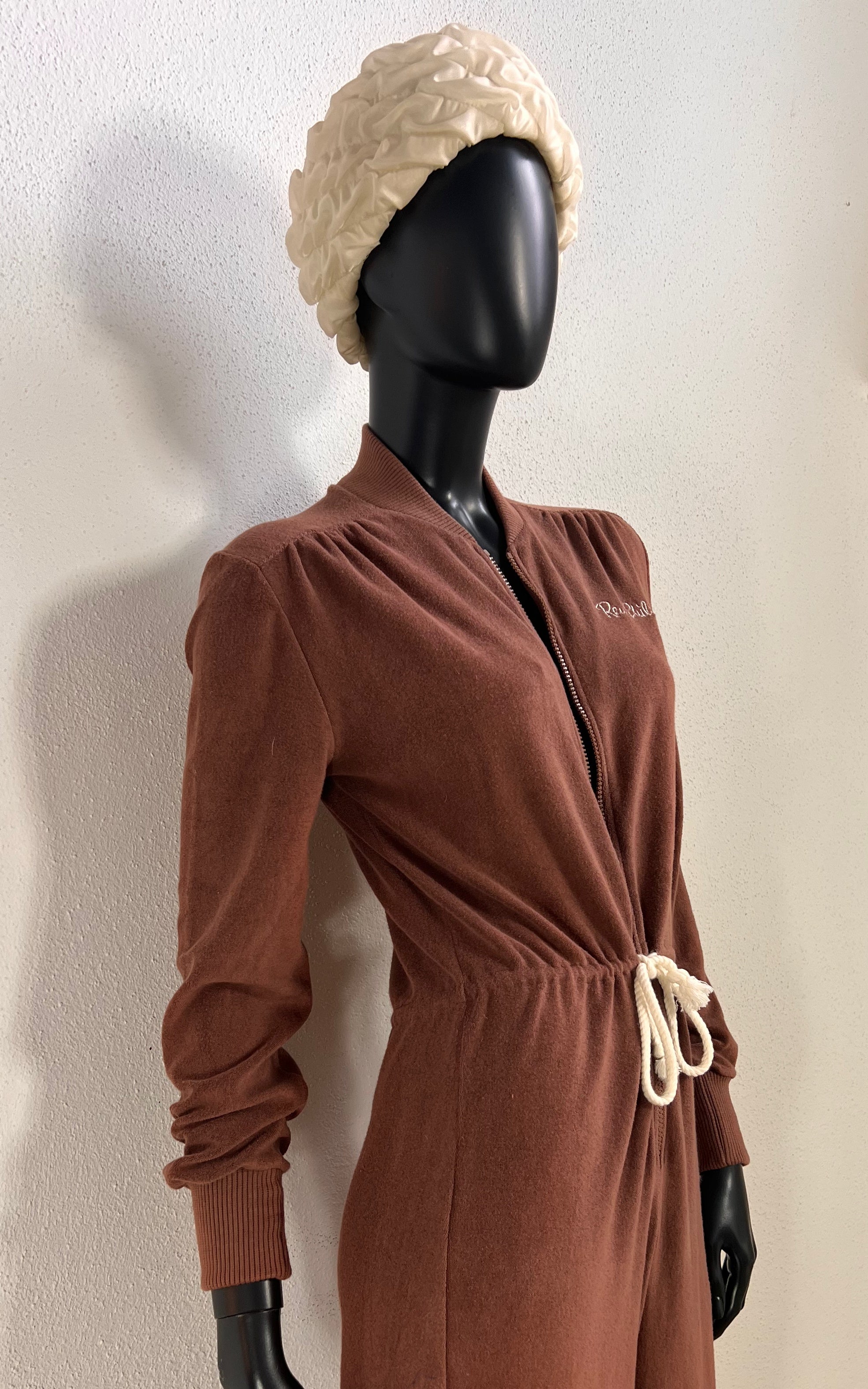 Vintage 1970s Rene Philip Terry Cloth Jumpsuit