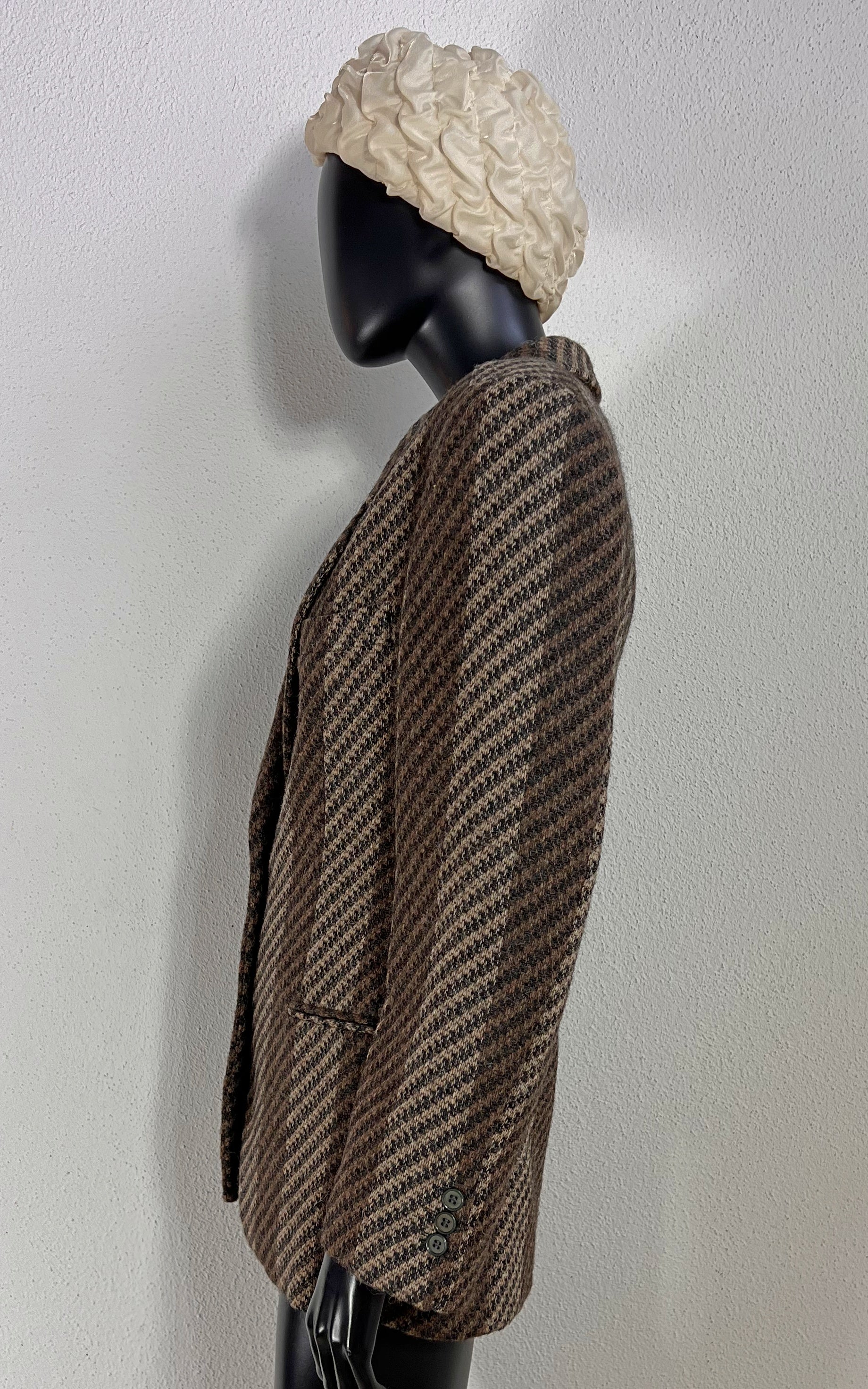 Vintage Giorgio Armani Wool and Alpaca Blend Striped Blazer
