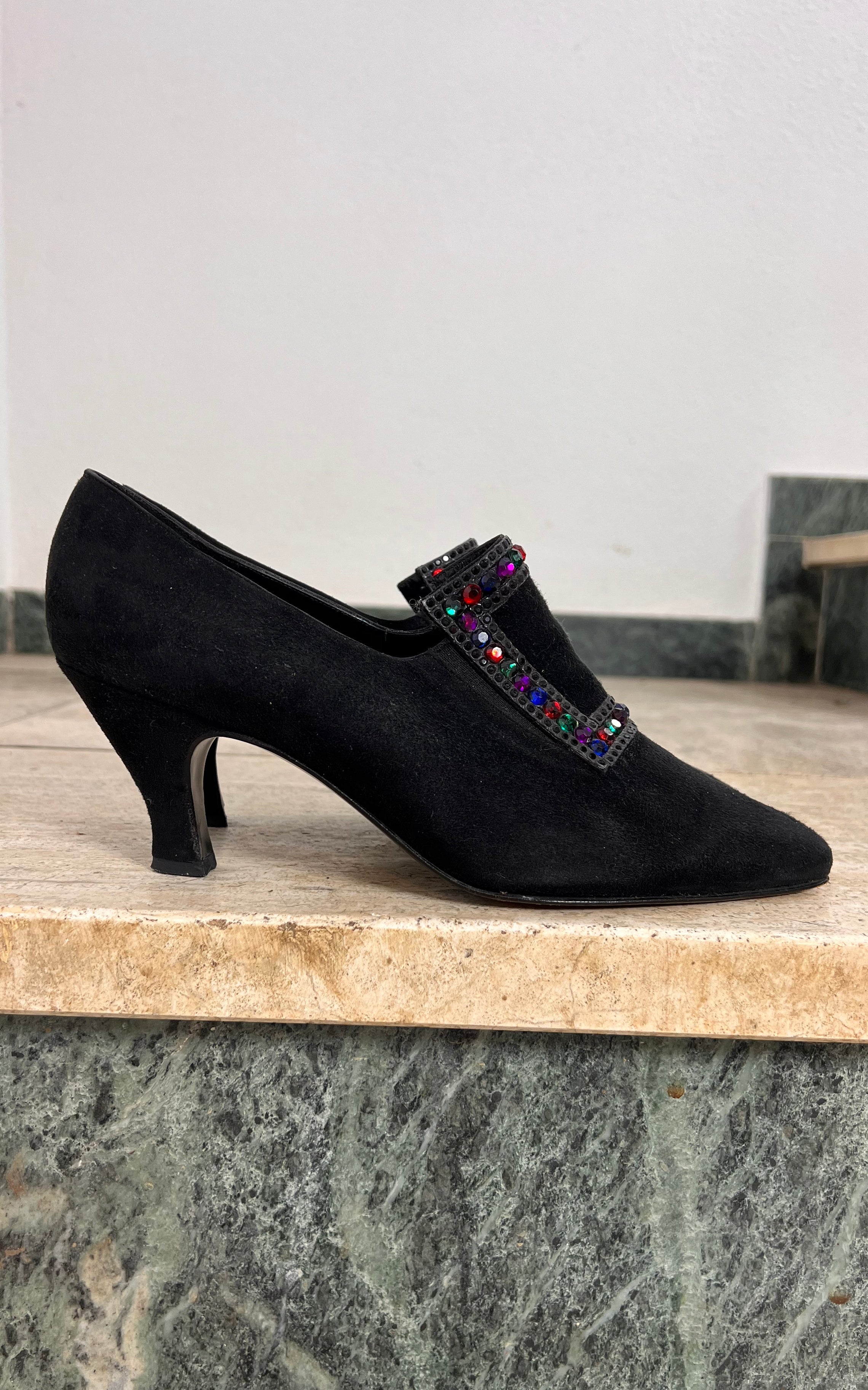 Vintage 80s Stuart Weizmann Slip-On Heel 38