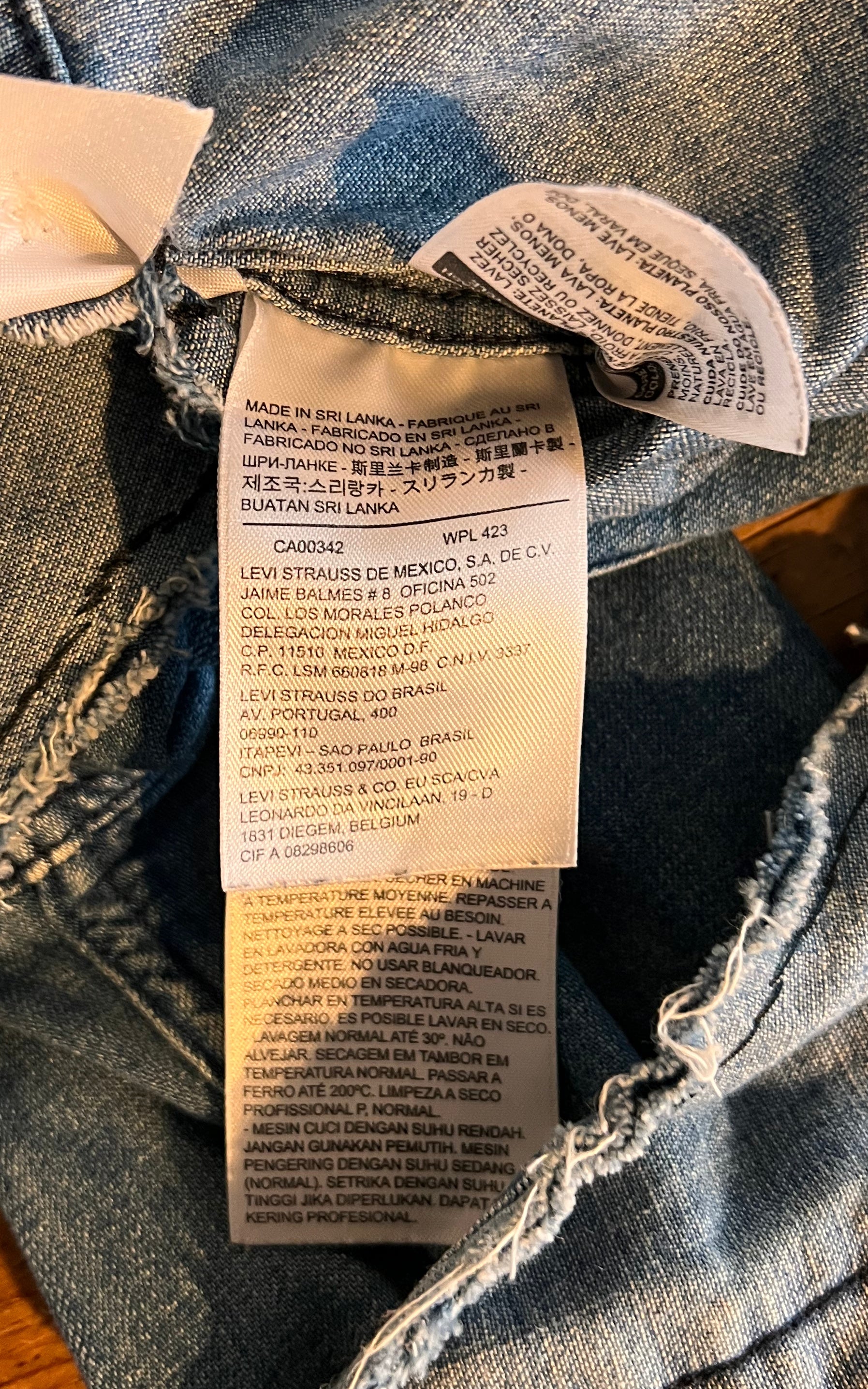 Vintage Reworked Levis Cropped Shirt
