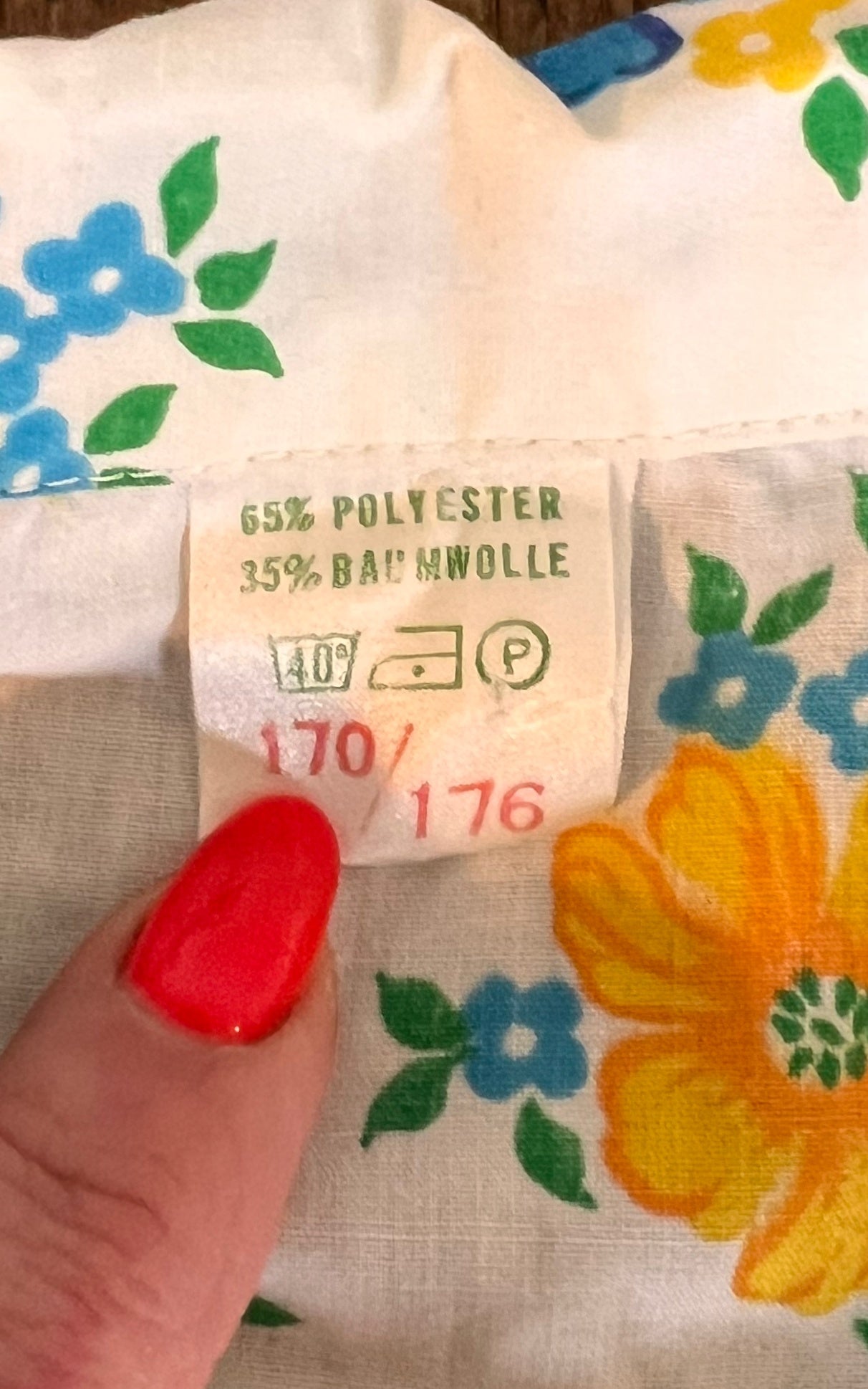 Vintage 70s Flower Smock Top