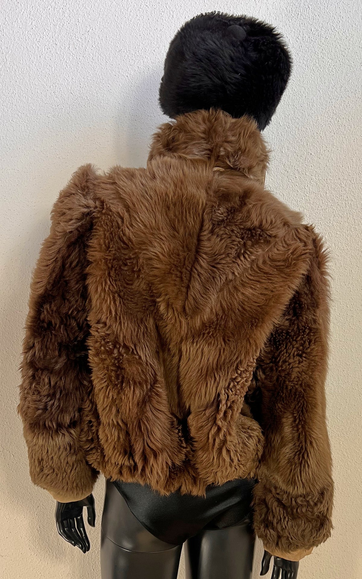 Reworked Curly Lamb Shearling Jacket
