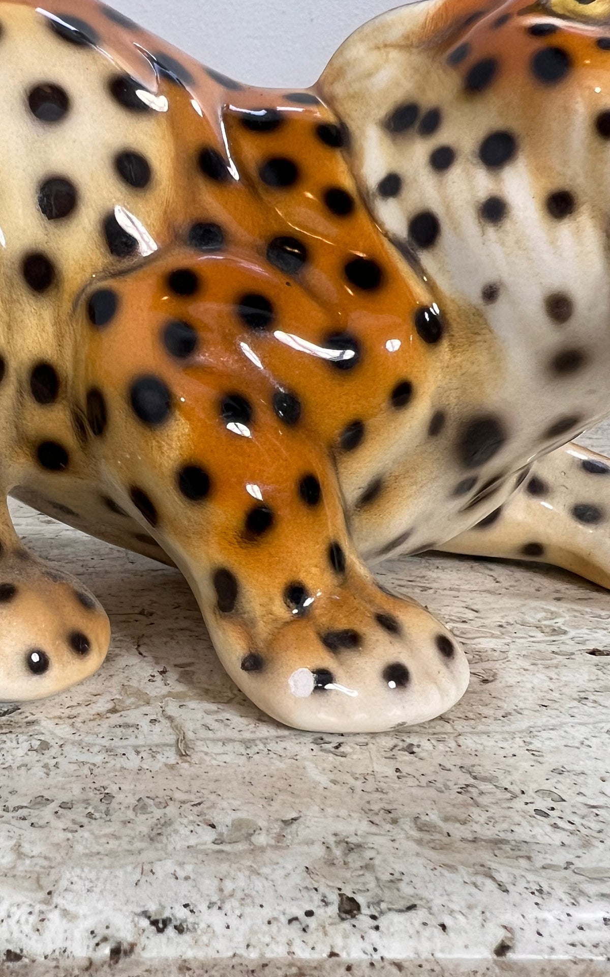 1970s Ceramic Leopard Figurine