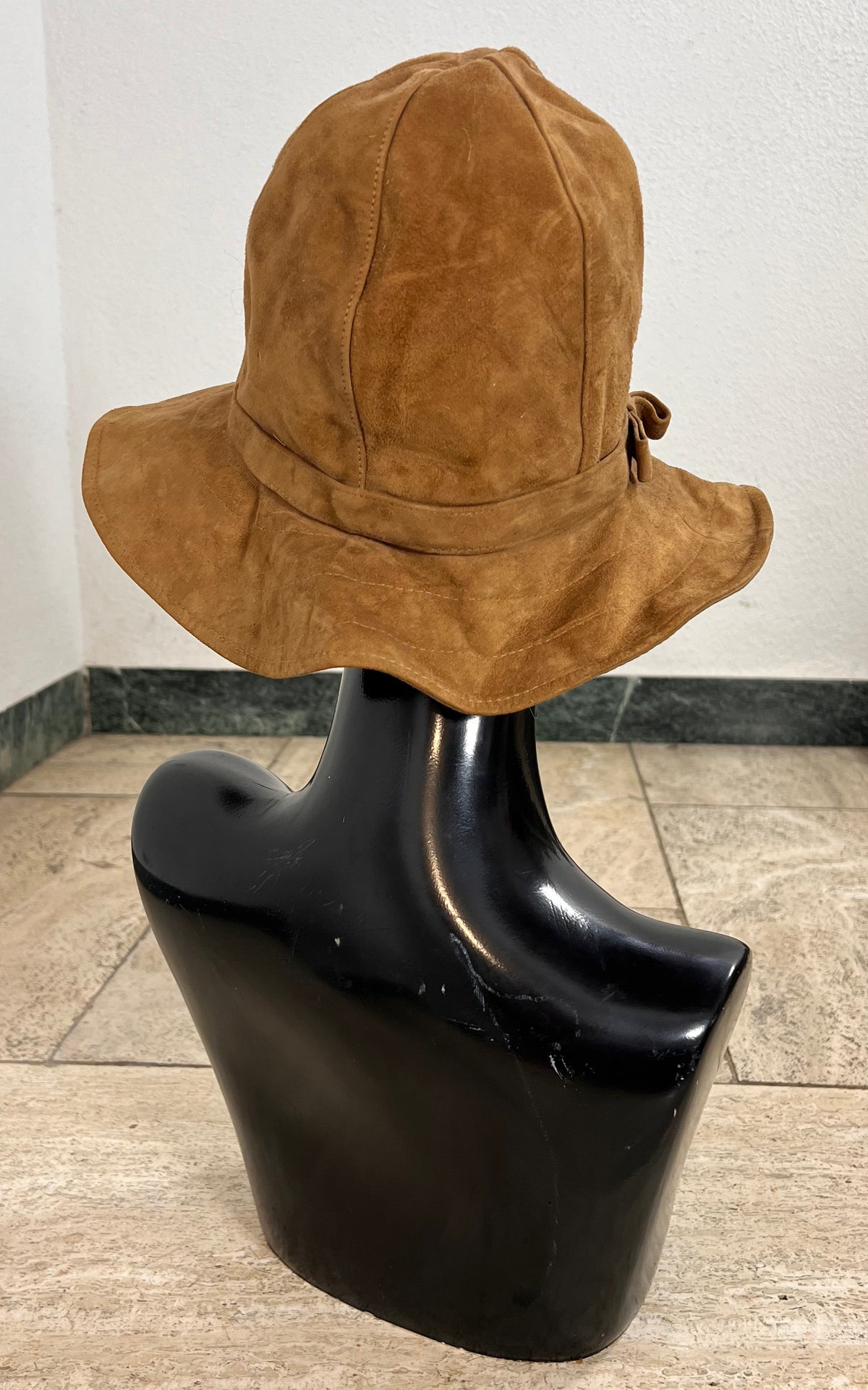 Vintage 1970s Suede Floppy Hat