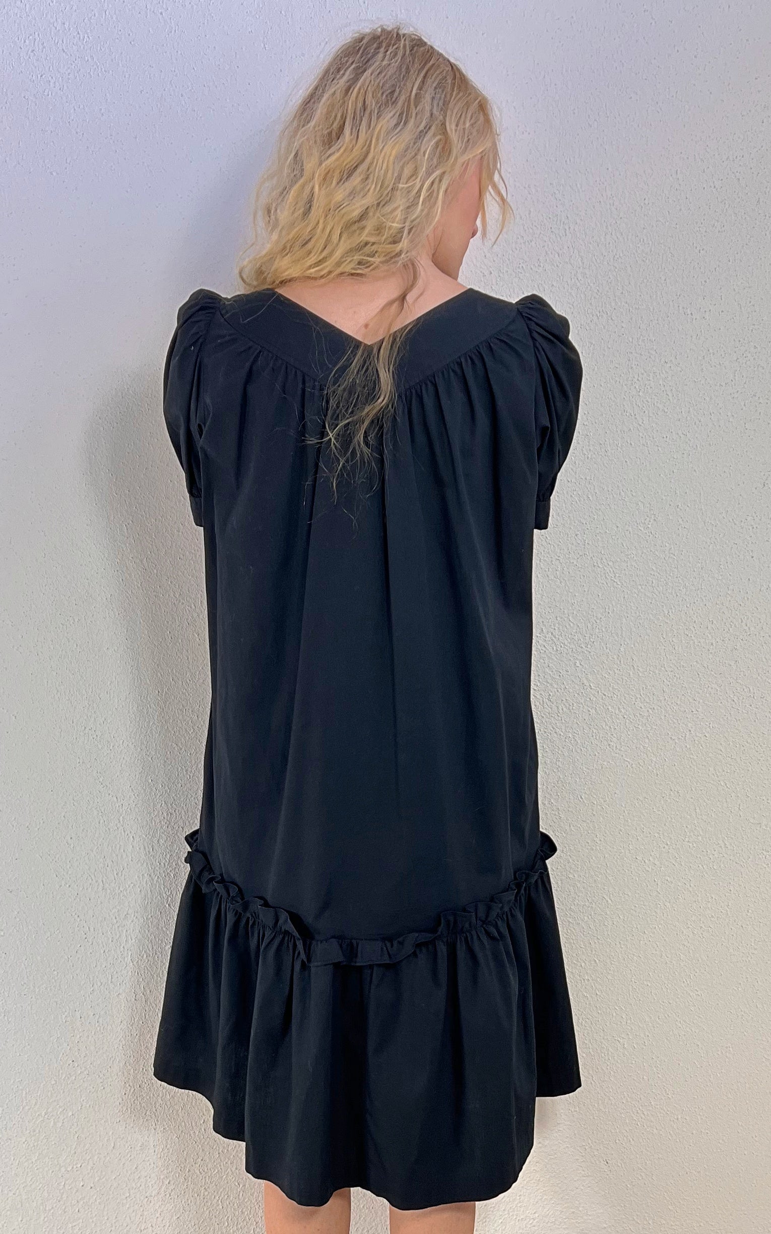 Vintage Yves Saint Laurent Cotton Peasant Dress
