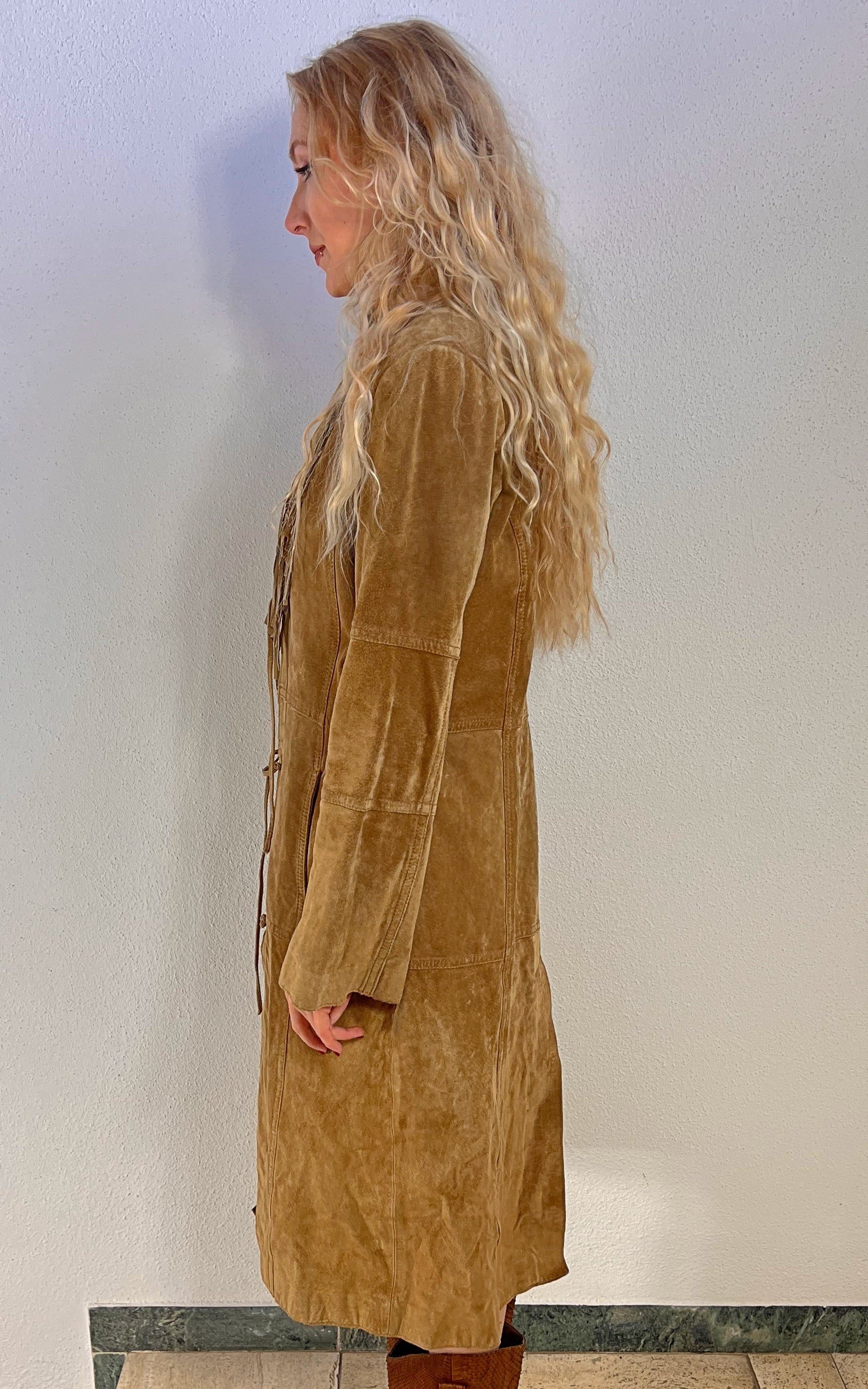 Vintage 90s Morgan de Toi Suede Coat
