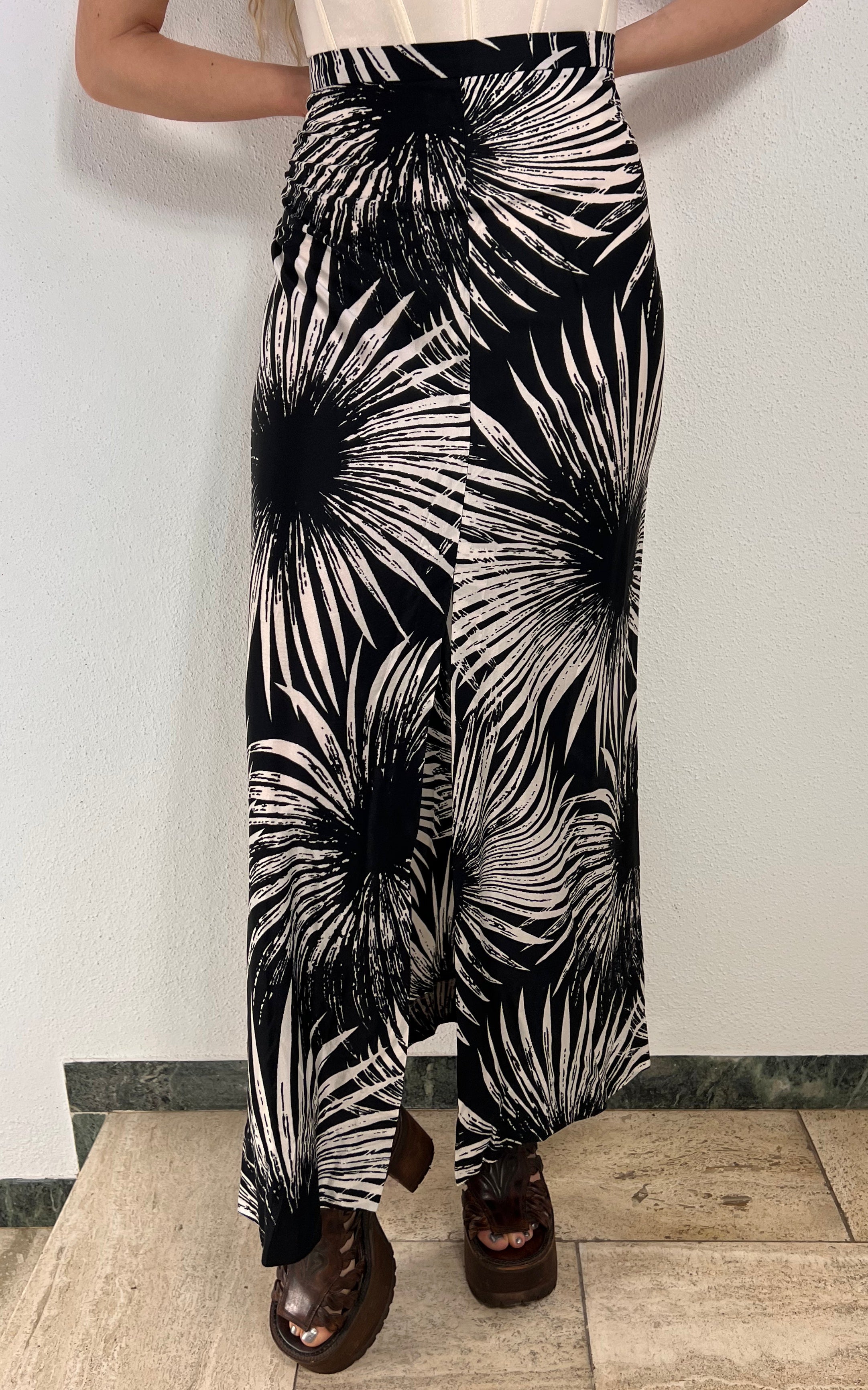 Vintage 70s Sunflower Maxi Skirt