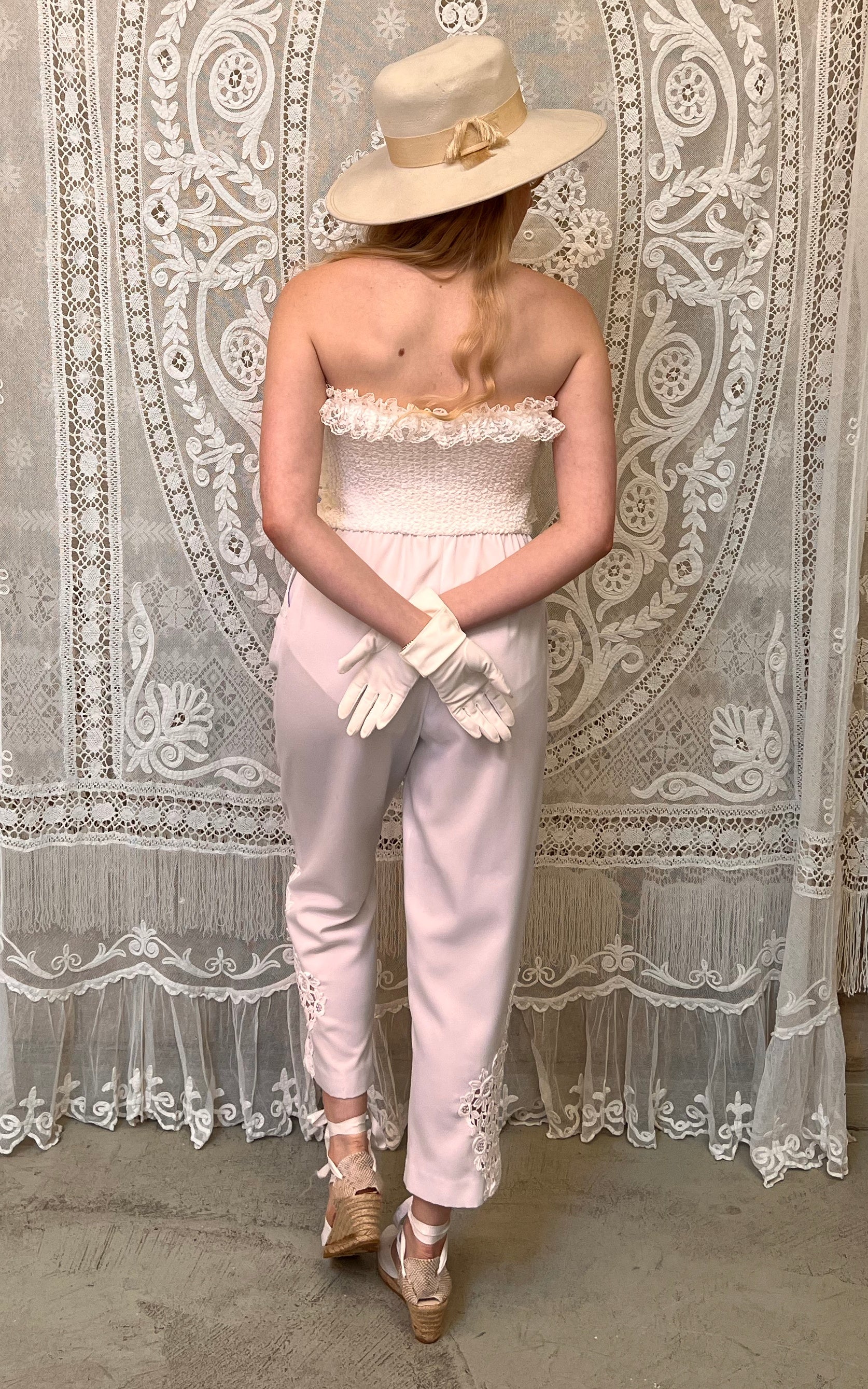 Tuta da sposa vintage anni '80