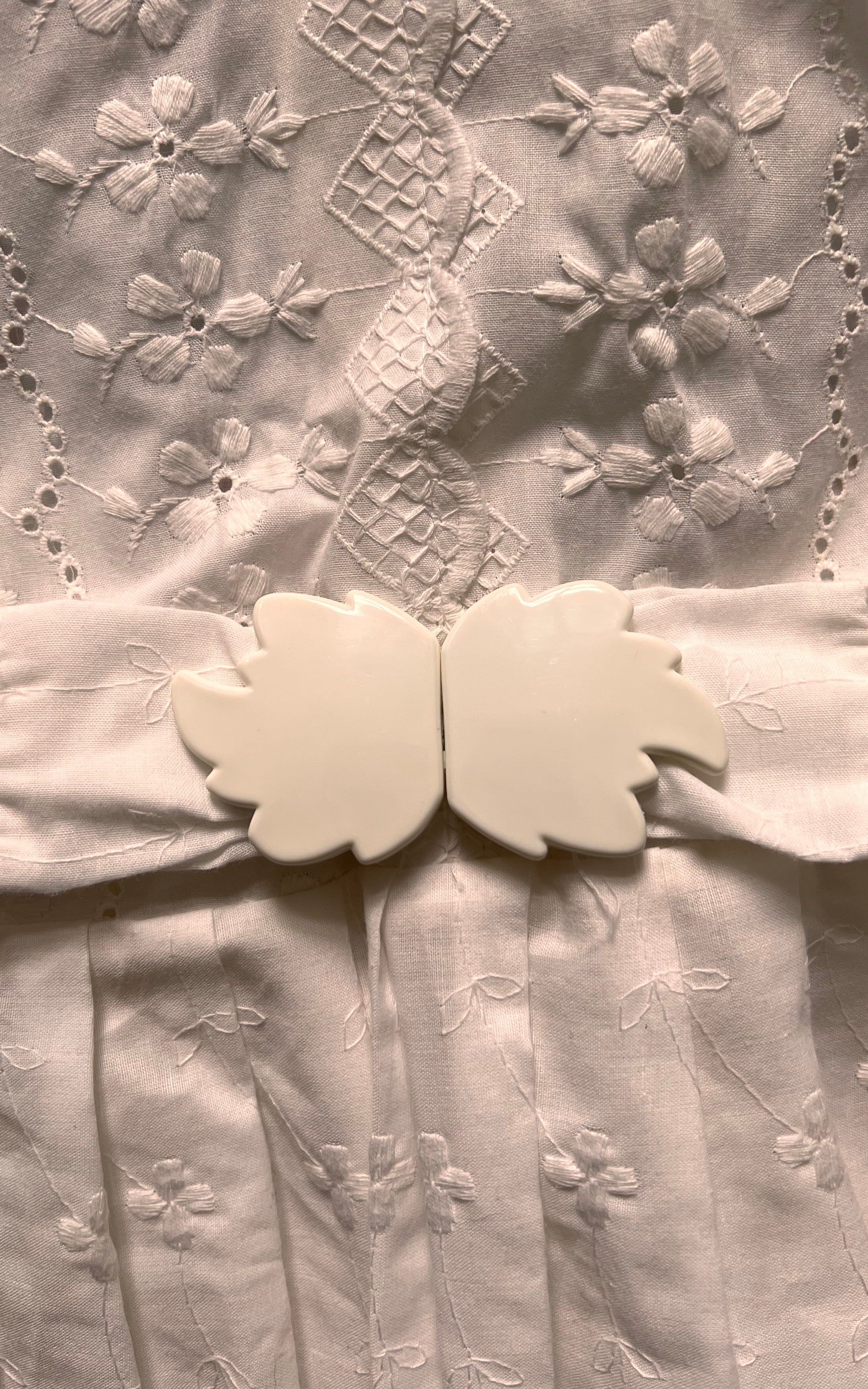 Abito da Sposa in Broderie Anglaise anni '70