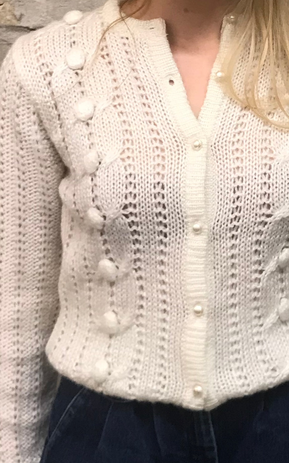 Cardigan vintage della nonna