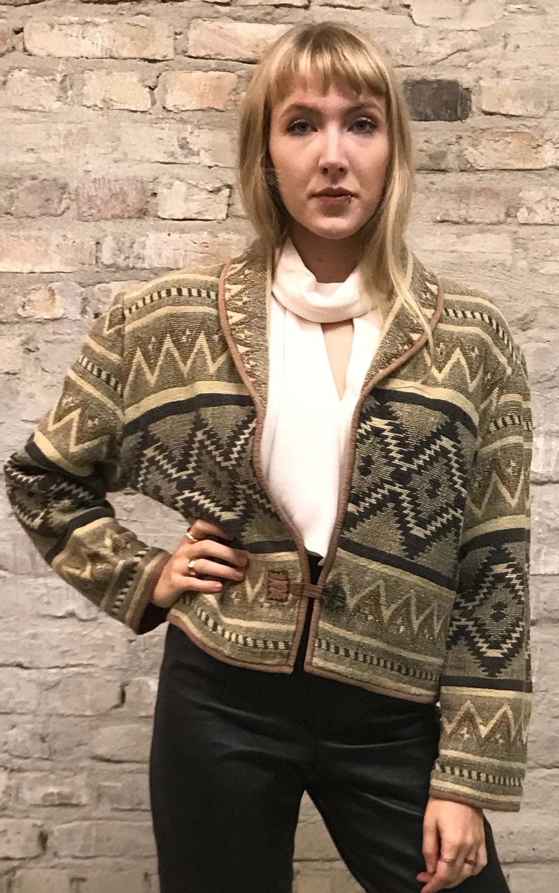 Giacca ikat vintage del sud-ovest
