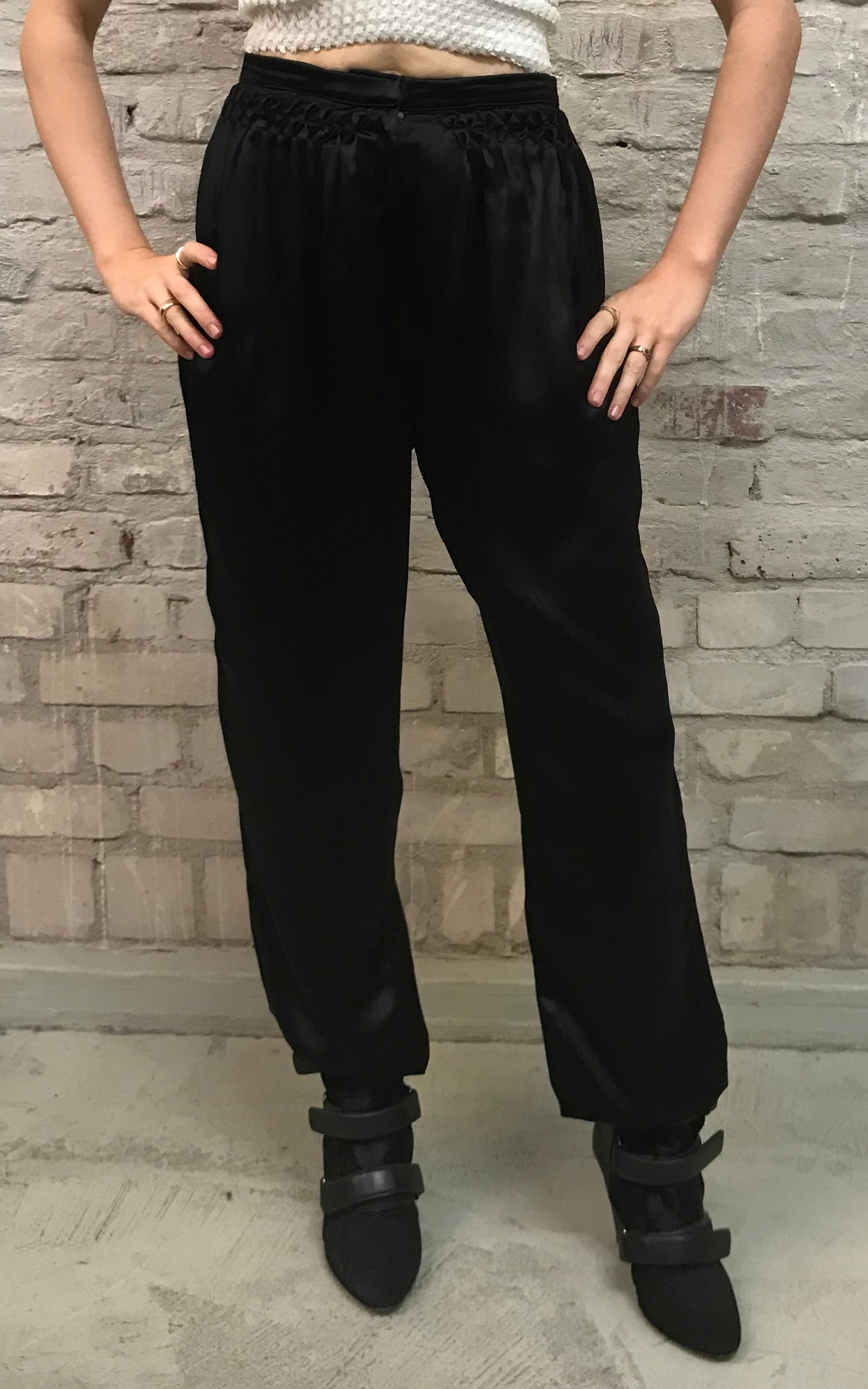Pantaloni harem in seta vintage