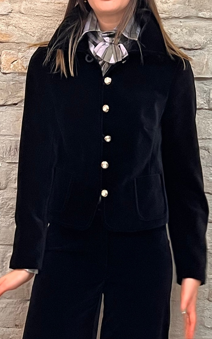 Blazer vintage in velluto Lucie Linden anni '70