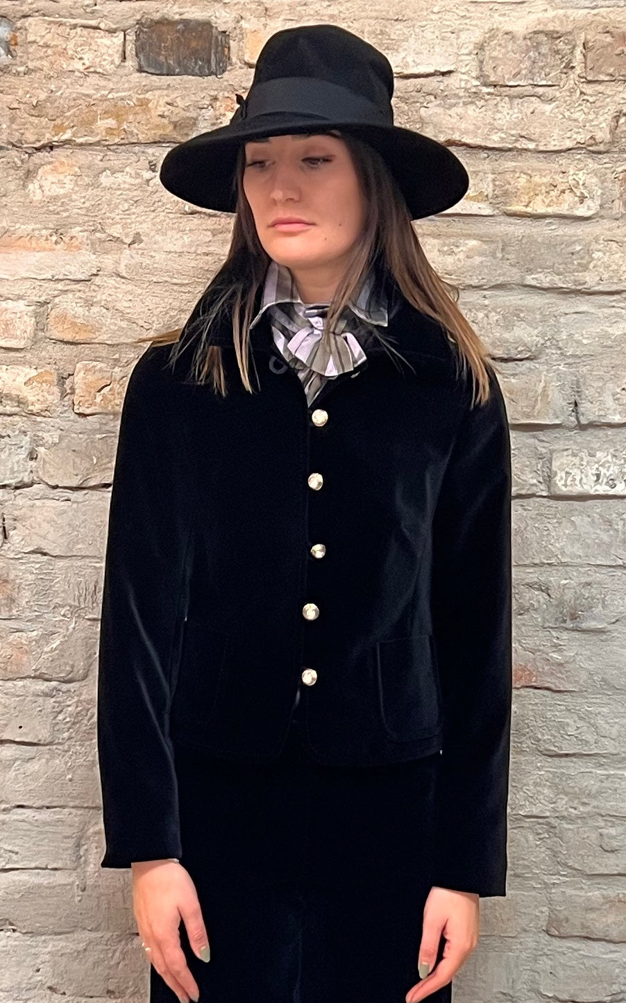 Blazer vintage in velluto Lucie Linden anni '70