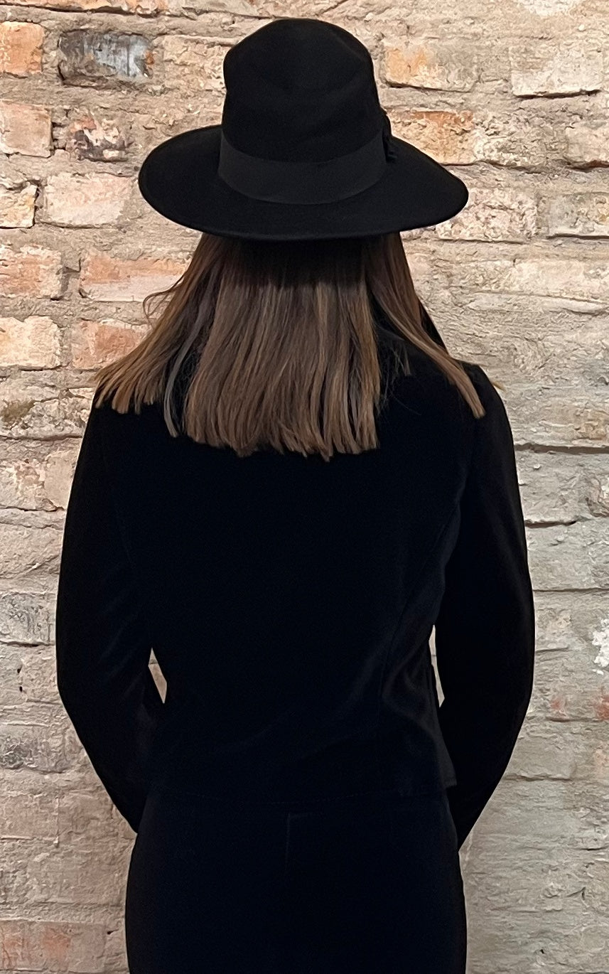 Blazer vintage in velluto Lucie Linden anni '70