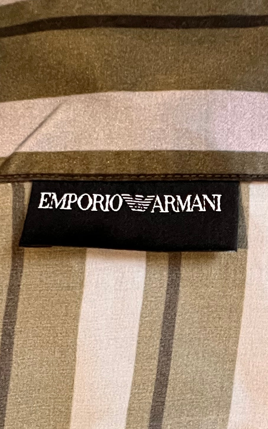 Blusa vintage Emporio Armani in seta con fiocco